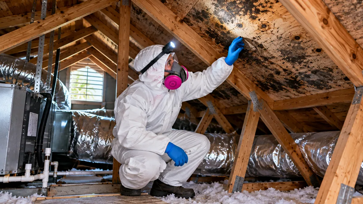 Attic Mold Removal in Palm Beach